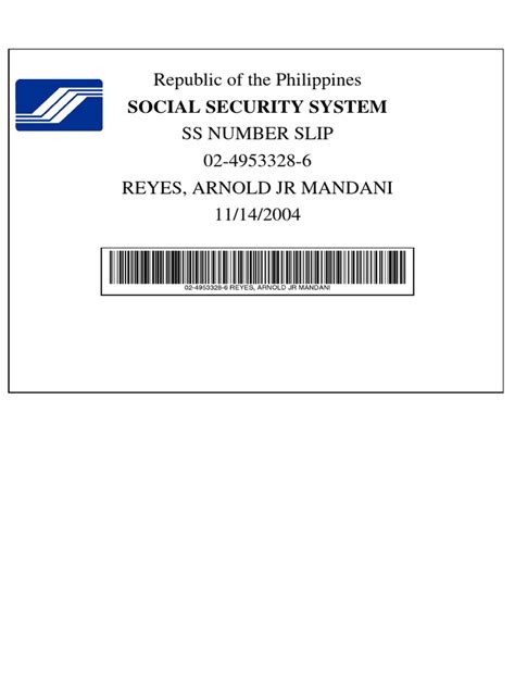 how to get ss number slip|(UPDATED 2020) A Guide To SSS Requirements In The Philippines .